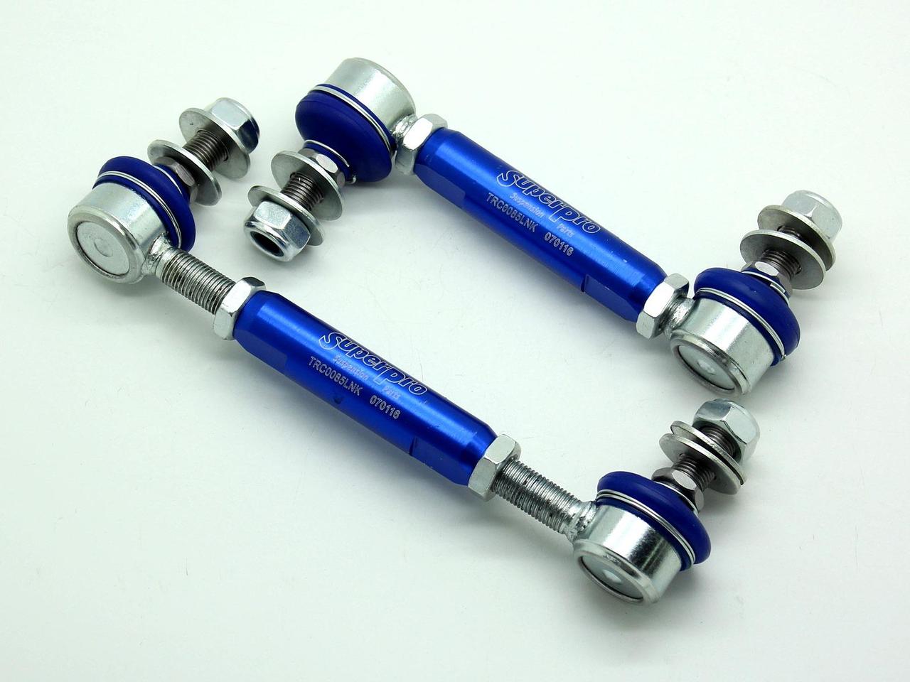 Renault Clio Mk3 SuperPro Sway Bar Link Kit - Heavy Duty Adjustable: 12mm Pin. OE Length 155mm